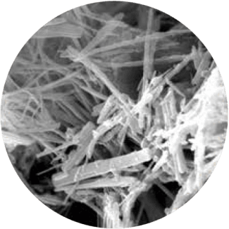 Cristales Penetron bajo microscopio electrónico SEM — formaciones cristalinas insolubles en la red capilar del concreto