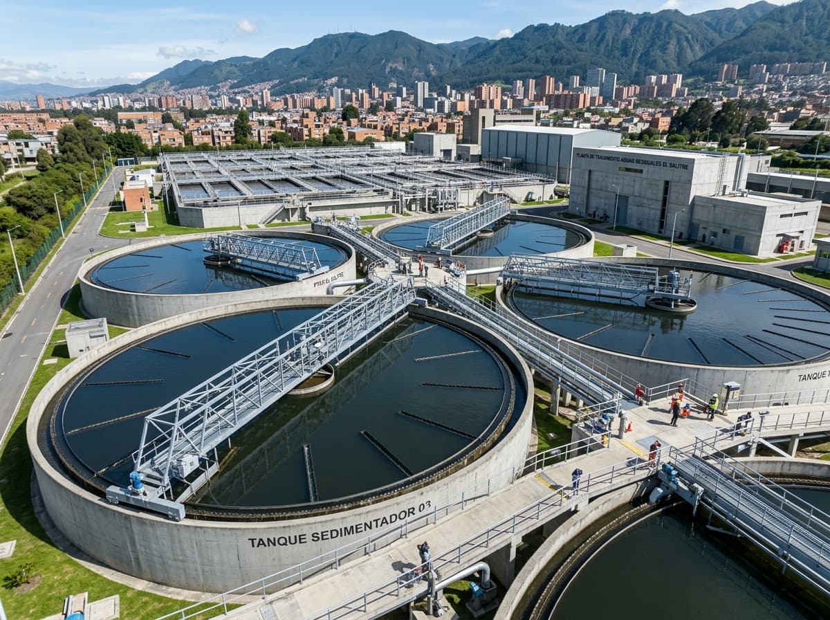 PTAR El Salitre - Concreto impermeable contra sulfatos Especificación técnica de Penetron Admix para concreto impermeable y duradero en la PTAR El Salitre